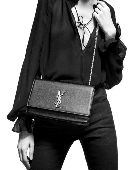 ysl monogram clutch|KATE CLUTCH IN GRAIN DE POUDRE EMBOSSED LEATHER .